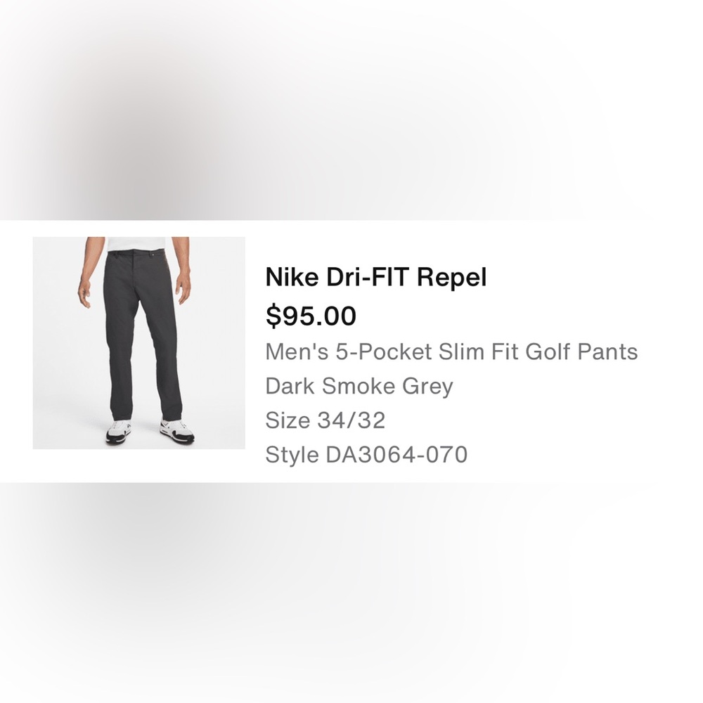Nike Dri-FIT Repel Men's 5-Pocket Slim Fit Golf Pants